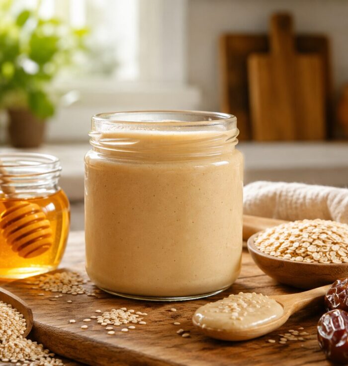 عسل وطحينة سمسم بدون سكر من Natural Organic Honey