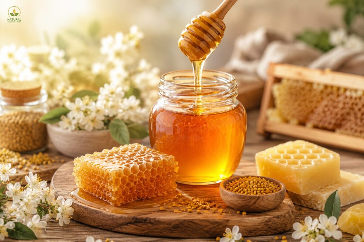 عسل نحل طبيعي غير مغشوش من Natural Organic Honey