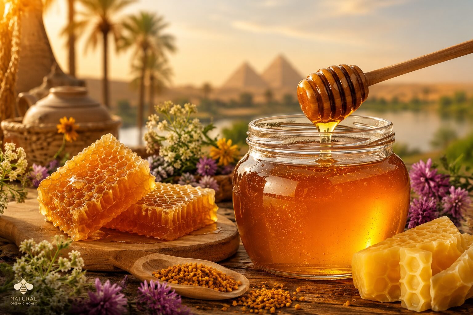عسل نحل أصلي في مصر بعلامات واضحة من Natural Organic Honey
