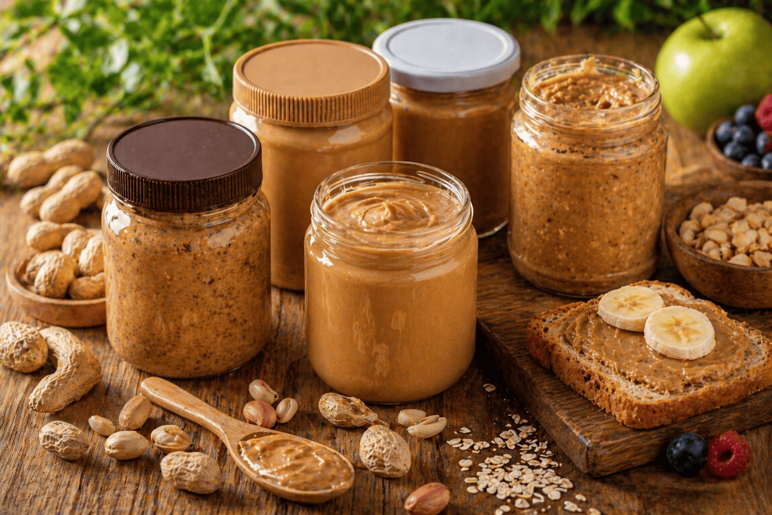 زبدة فول سوداني صحية