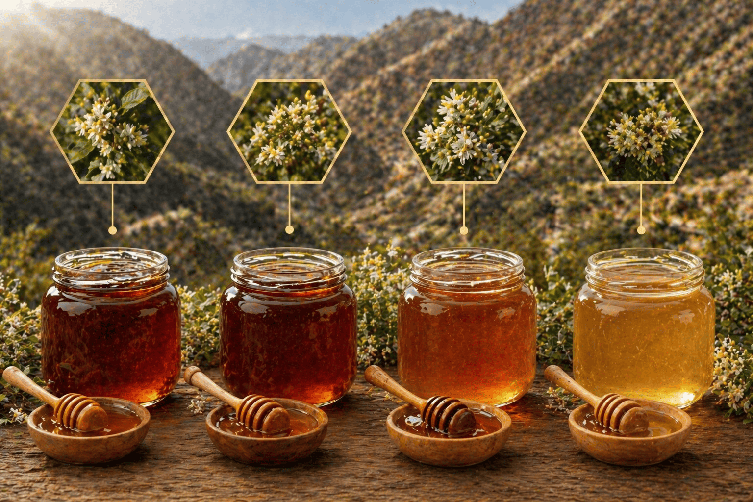 مقارنة أنواع عسل سدر طبيعي جبلي