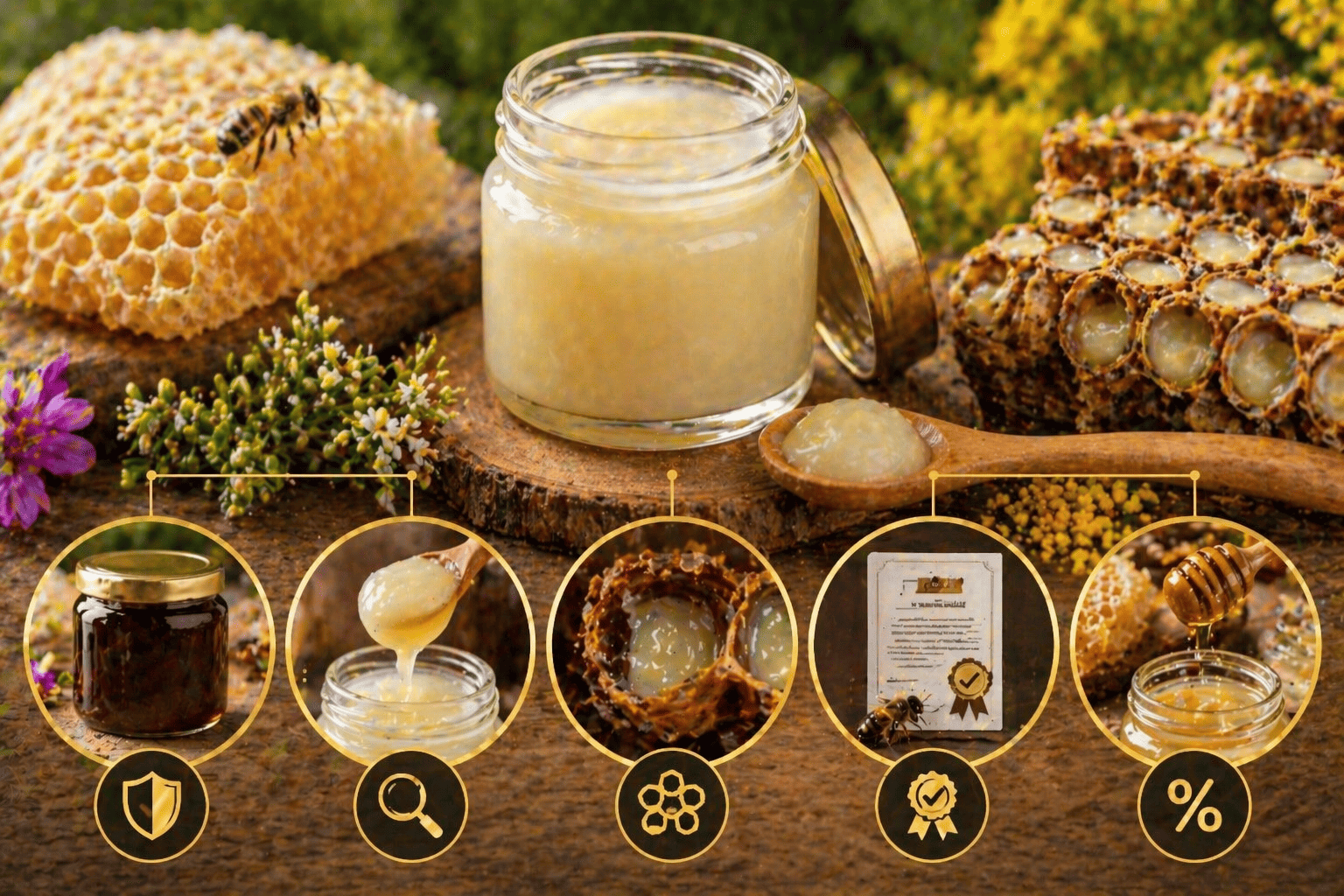 عسل ملكات النحل