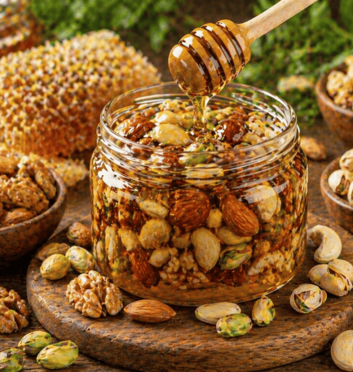 عسل بالمكسرات وخلطة الطاقة: 7 فوائد تجعل برطمانك أكثر قيمة