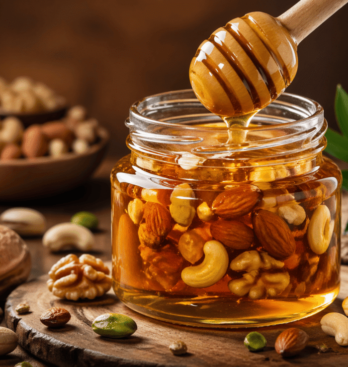 عسل السدر الملكي بالمكسرات أفضل غذاء