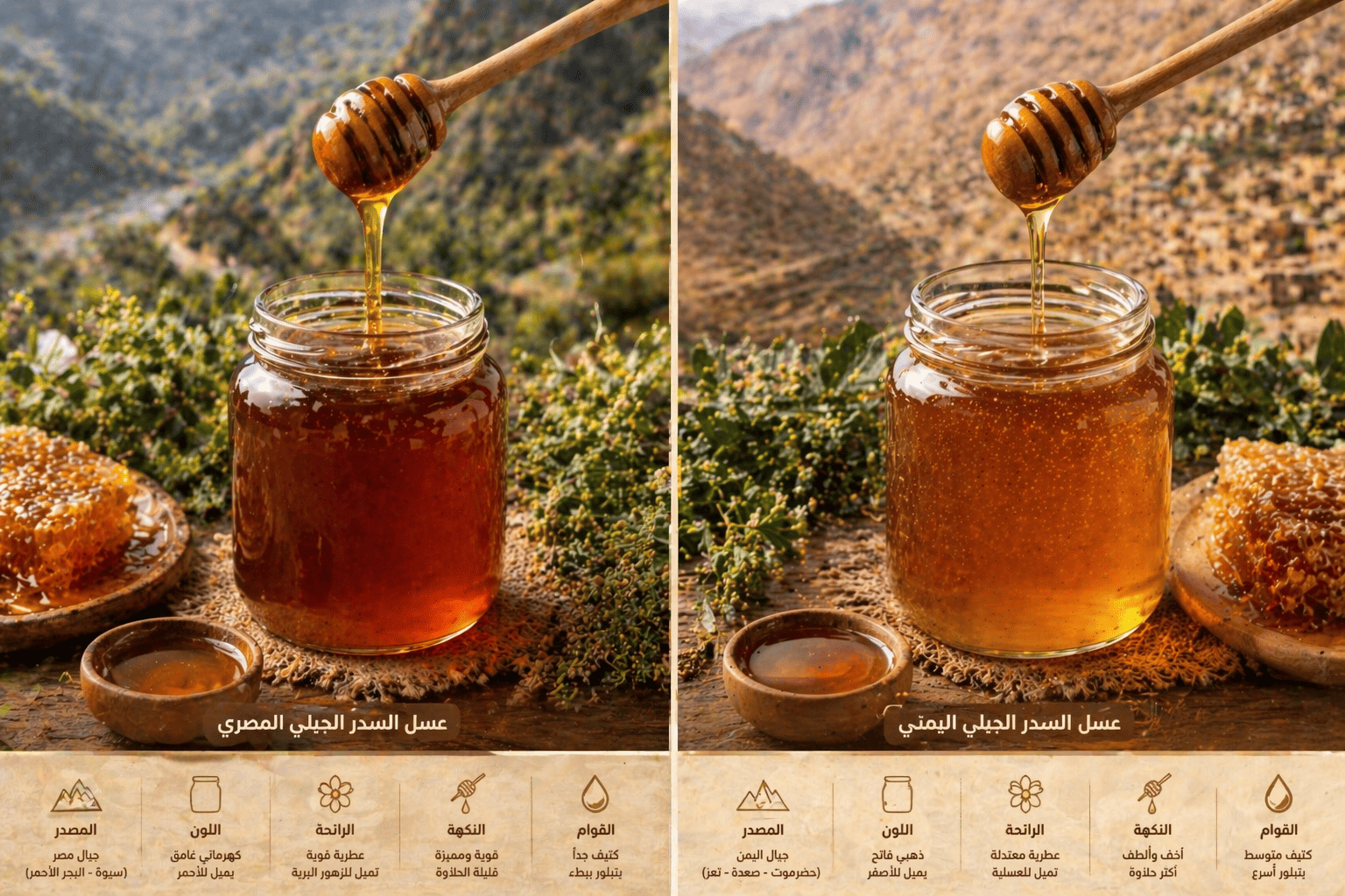 عسل السدر الجبلي المصري واليمني