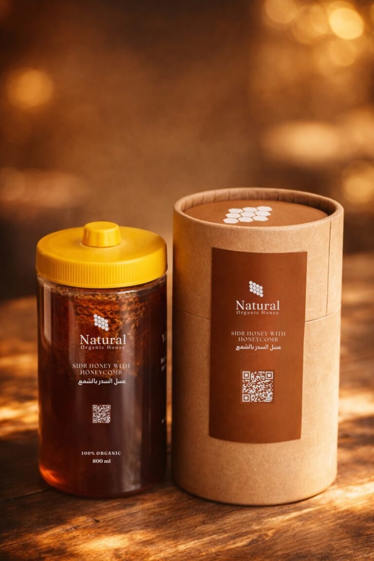 عسل سدر بالشمع