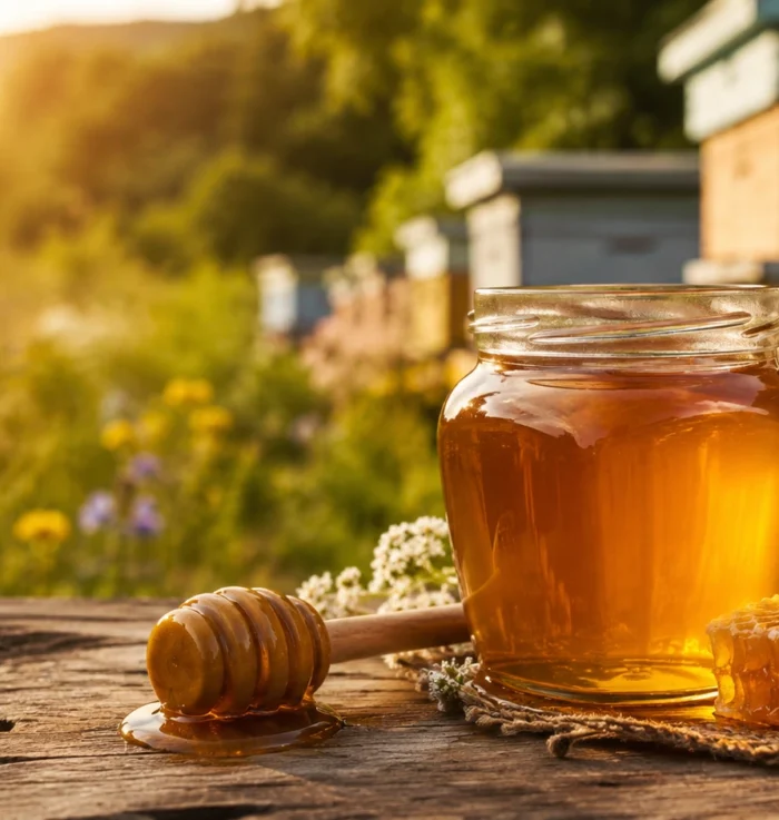 عسل بالشمع الطبيعي من Natural Organic Honey