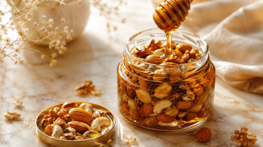 أحسن عسل السدر الملكي بالمكسرات للاستخدام اليومي من Natural Organic Honey