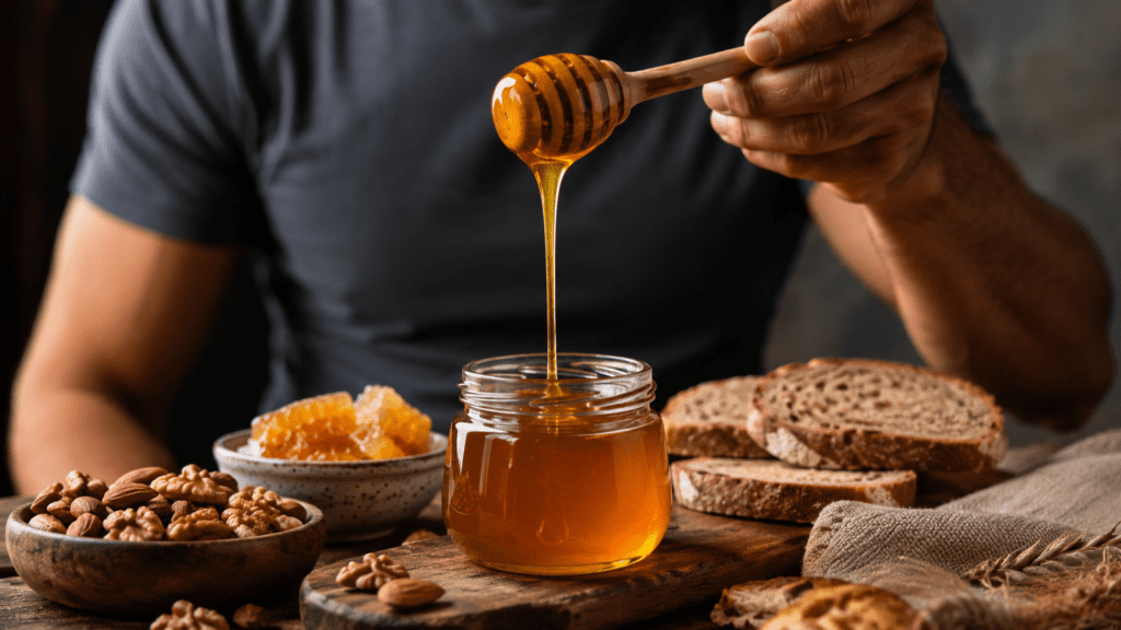 عسل طبيعي للطاقة اليومية للرجال من Natural Organic Honey