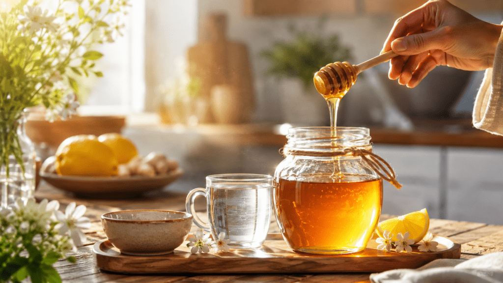 طريقة تناول العسل على الريق في الصباح من Natural Organic Honey