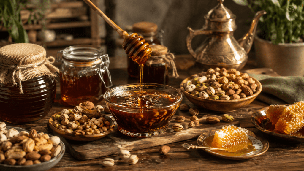 عسل السدر بالمكسرات وأنواع العسل الفاخرة من Natural Organic Honey
