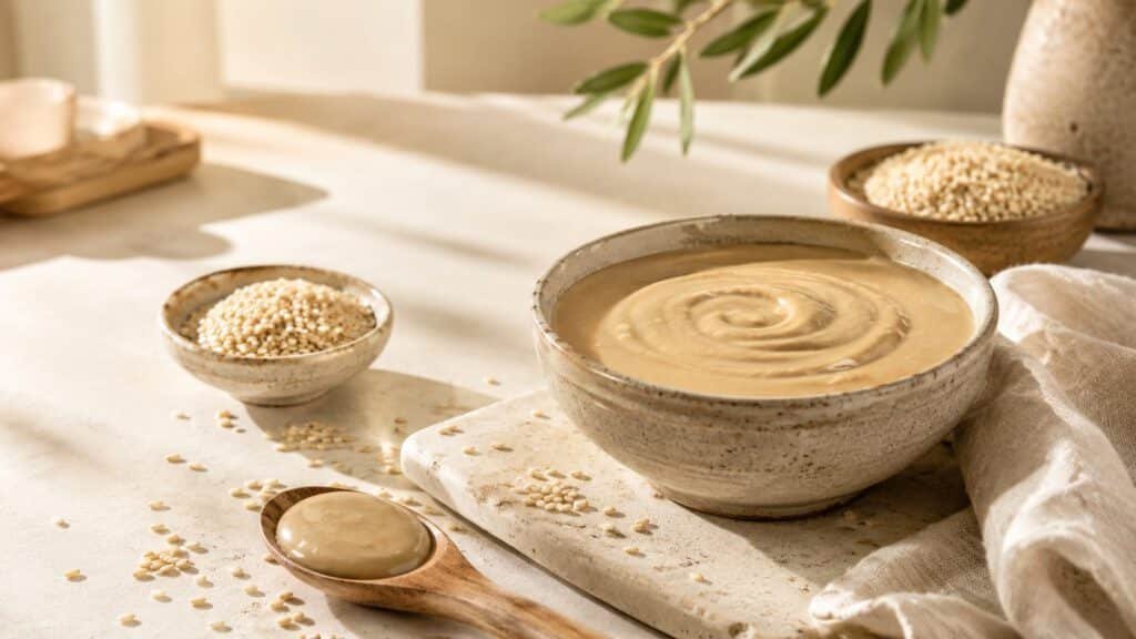 اختيار طحينة سمسم عضوية للاستخدام اليومي من Natural Organic Honey