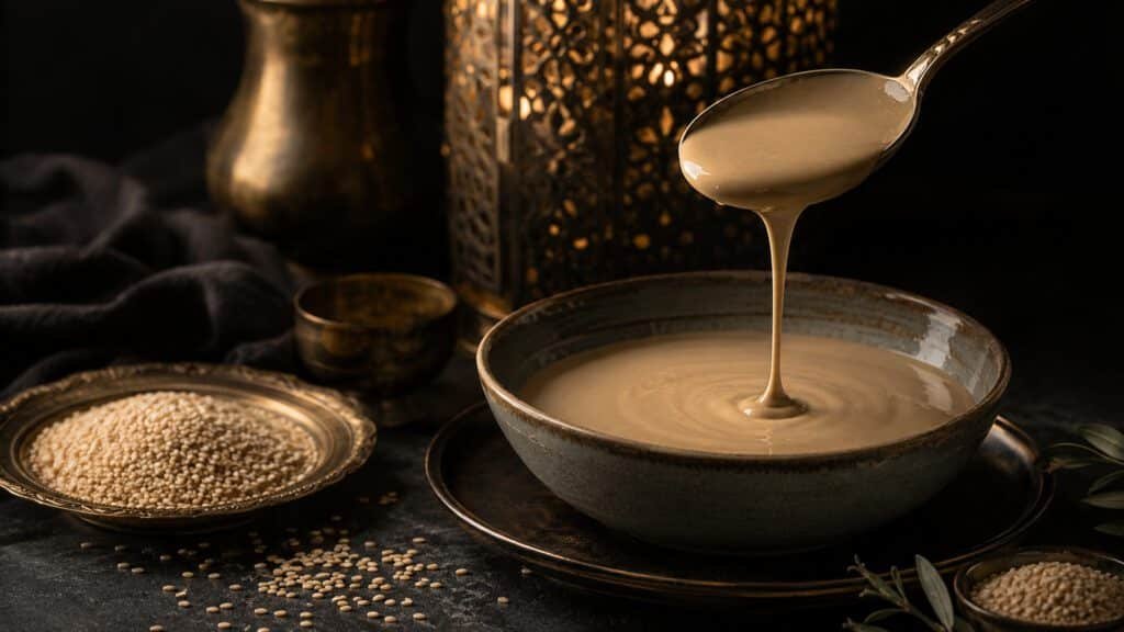 طحينة سمسم فاخرة بدون زيت نخيل من Natural Organic Honey