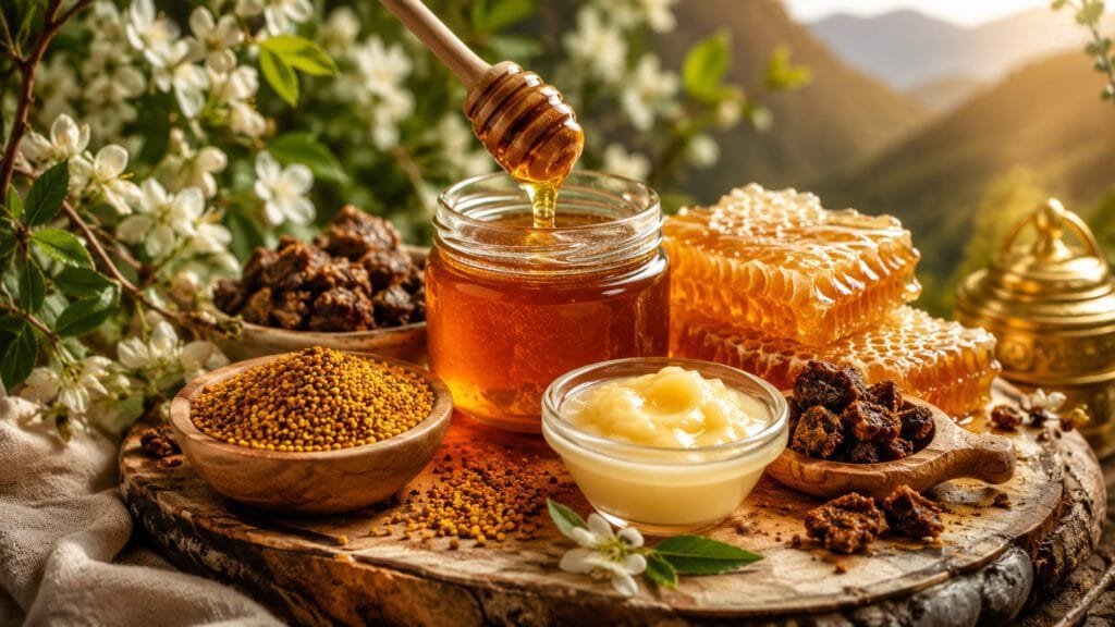 عسل سدر طبيعي جبلي مع منتجات النحل من Natural Organic Honey