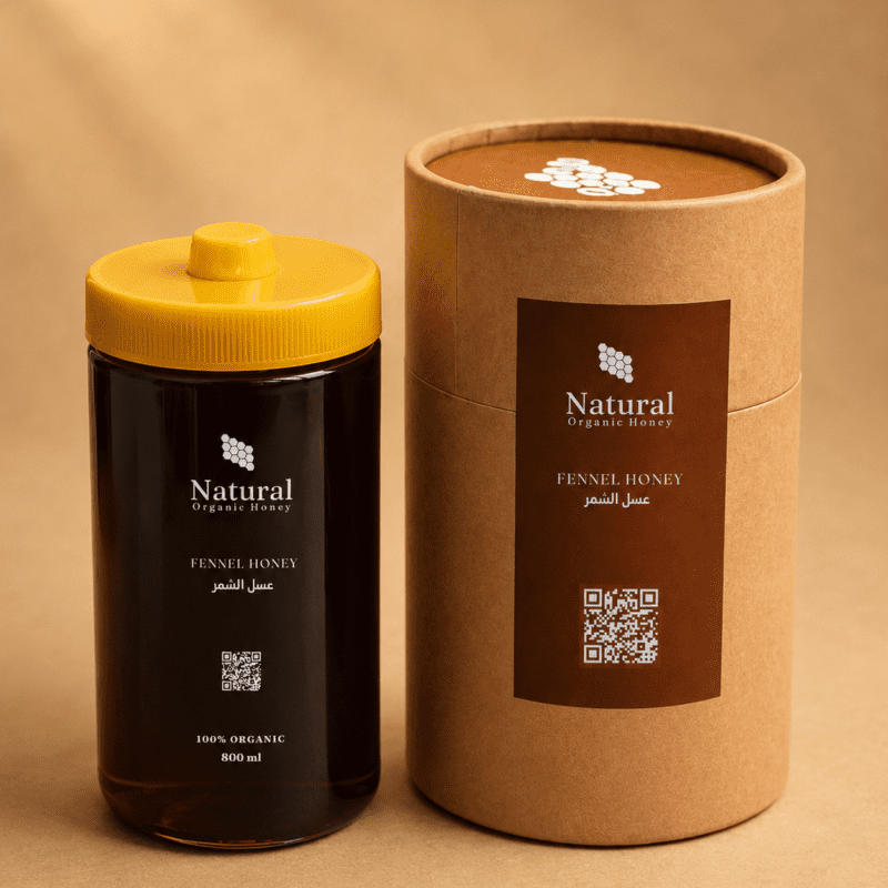 عسل شمر طبيعي من Natural Organic Honey - عسل شمر طبيعي