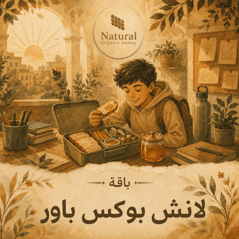 باقة لانش بوكس باور من Natural Organic Honey - باقة لانش بوكس باور
