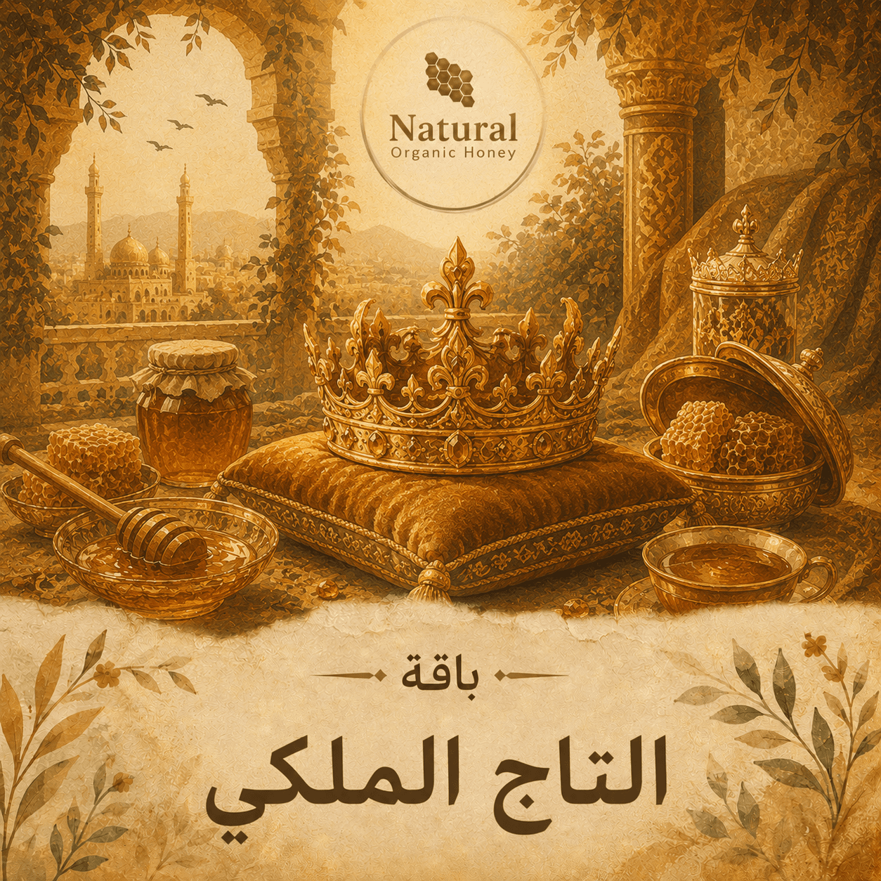 باقة التاج الملكي من Natural Organic Honey - باقة التاج الملكي