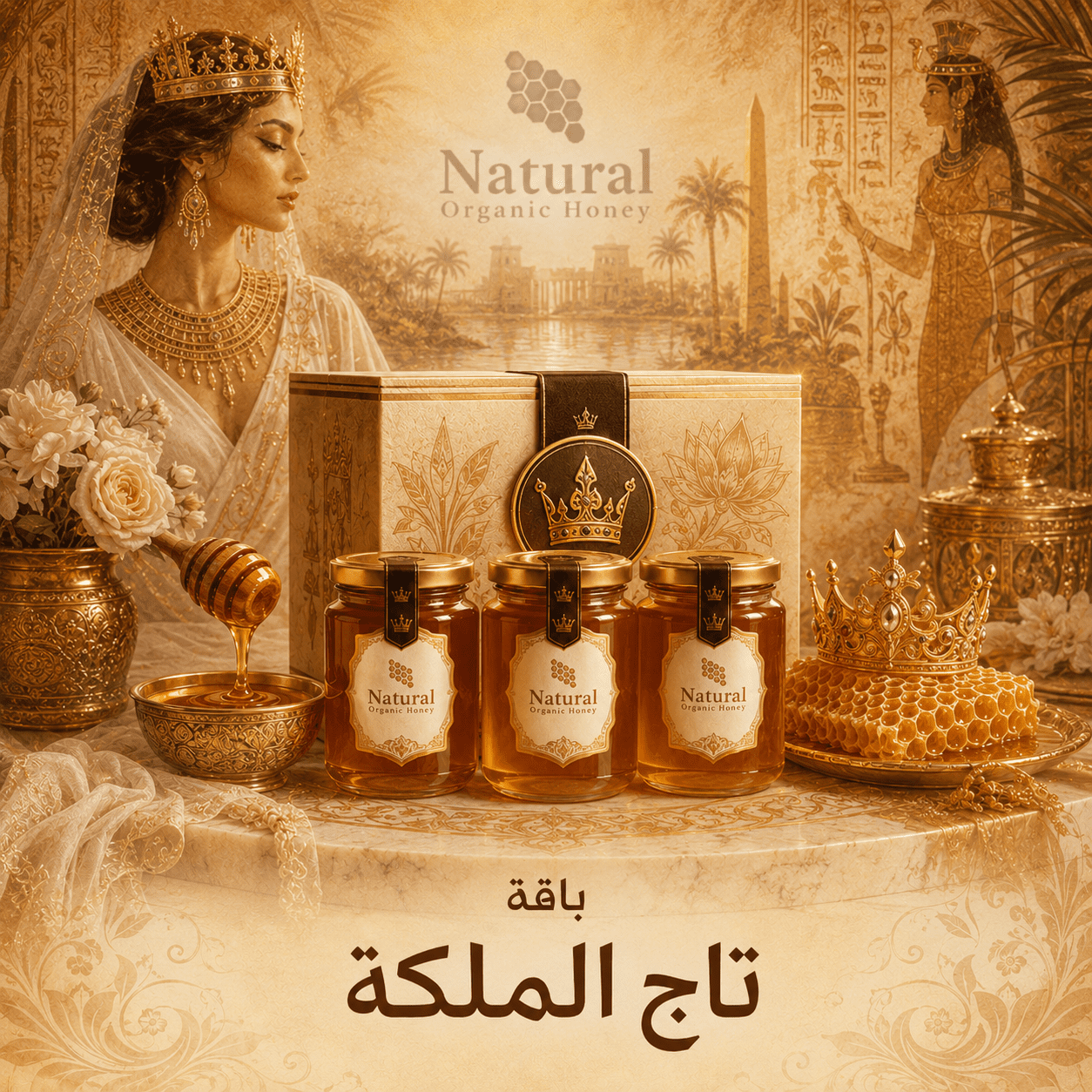 باقة تاج الملكة من Natural Organic Honey - باقة تاج الملكة